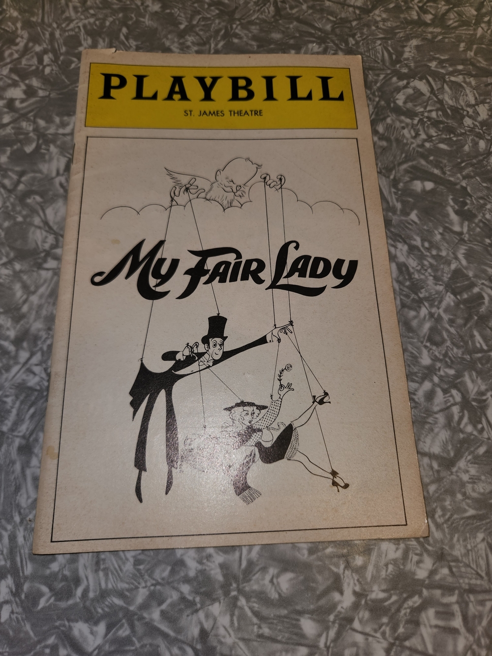 1979 Playbill "My Fair Lady"  St. James Theatre Program in Yellow and Cream